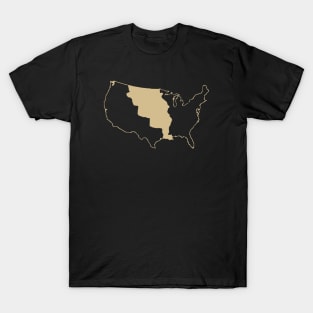 LA Purchase - Black and Gold T-Shirt